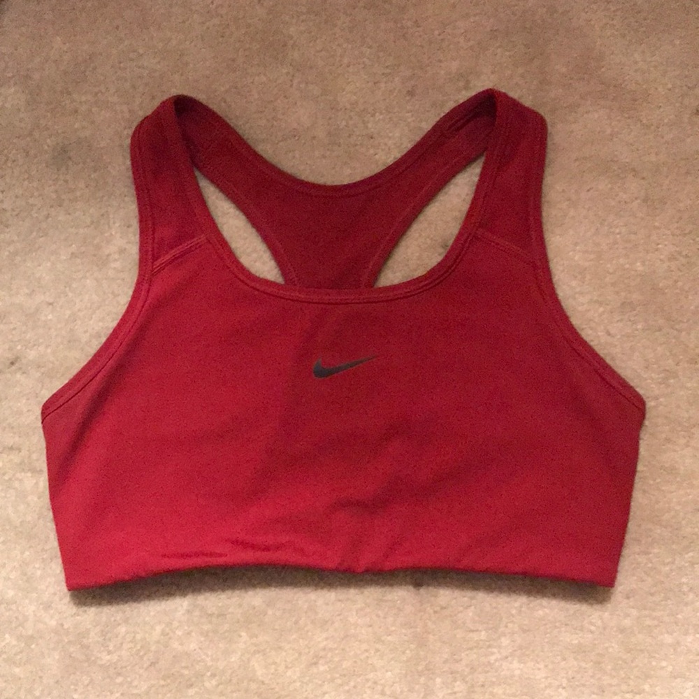 basically new red Nike sports bra